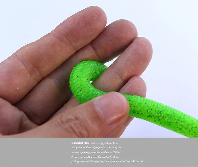 Length 14cm/5 inches Weight 11g/.38 Ounce Stick Bait Fishing Worm For Neko Rig, Wacky Rig, Weightless Rig, Weedless Rig Soft Silicone Gemany Material Tough Soft Plastic
