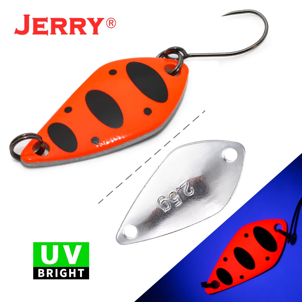 Jerry Aquarius High Quality Fishing Lures Artificial Bait Hard Bait Trout Spoons Metal Lures For Freshwater Fishing Single Hook