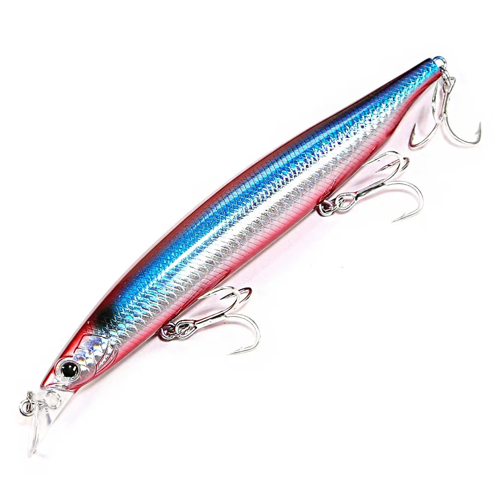 B&U Floating Minnow Fishing Lures Saltwater/Freshwater Long Casting Artificial Bait Jerkbait
