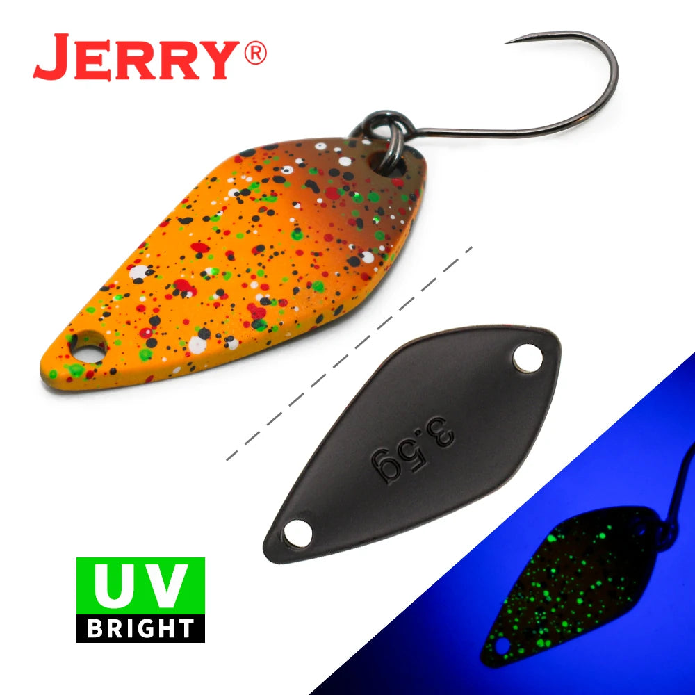 Jerry Aquarius High Quality Fishing Lures Artificial Bait Hard Bait Trout Spoons Metal Lures For Freshwater Fishing Single Hook