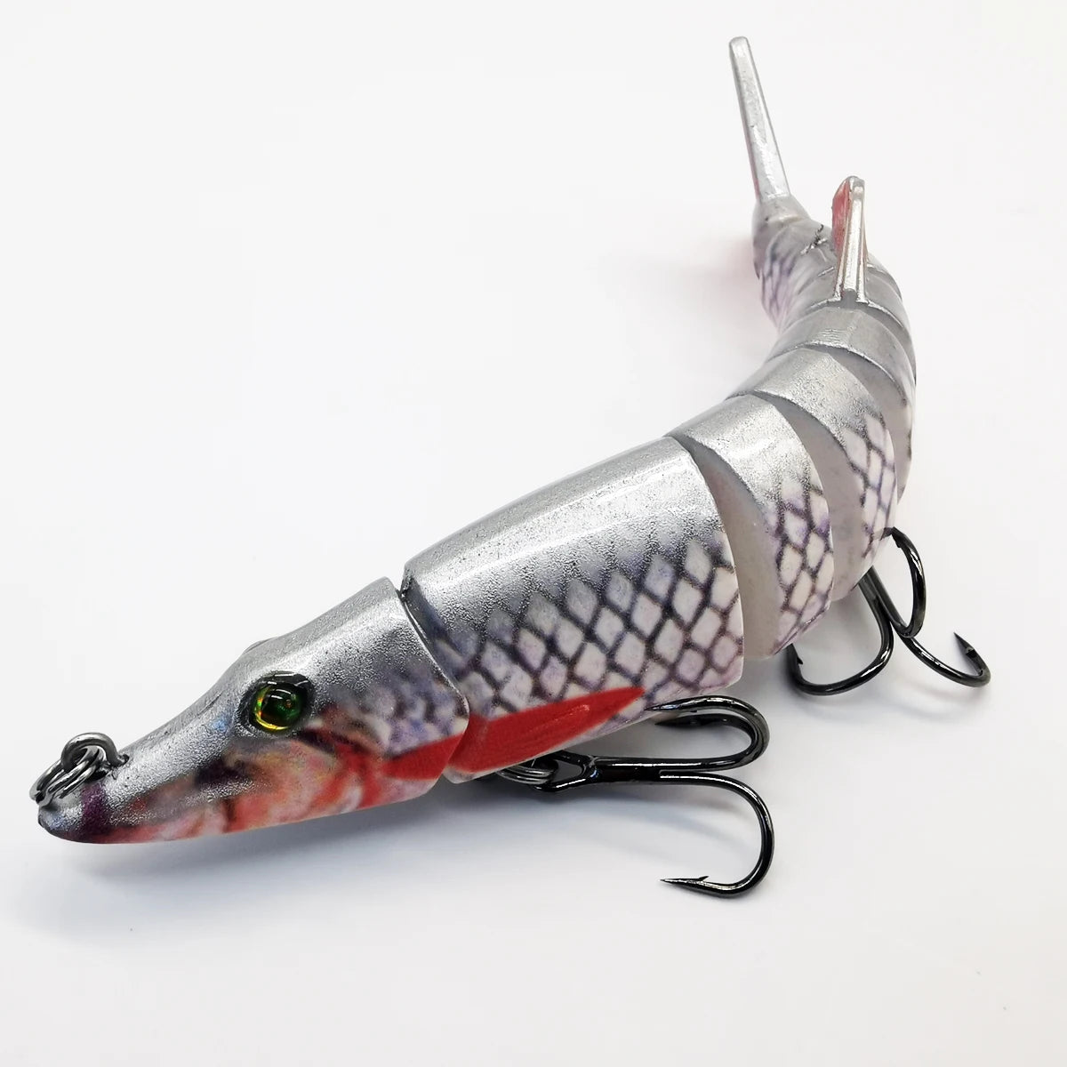 ANFS Fishing Lures for Bass, Pike Muskie Multi Jointed Swimbaits Slow Sinking Lures Freshwater/ Saltwater