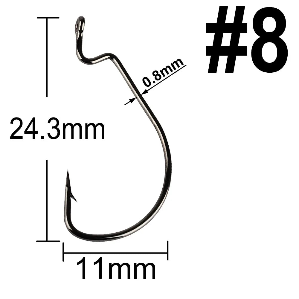 MERRYfishing Extra wide gap fishing hooks (25 pack)