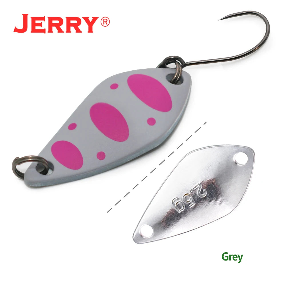 Jerry Aquarius High Quality Fishing Lures Artificial Bait Hard Bait Trout Spoons Metal Lures For Freshwater Fishing Single Hook