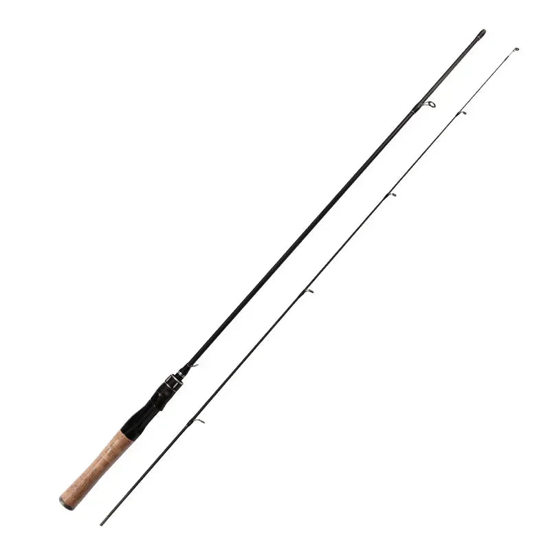 2 Sections Spinning Casting Rod for Jigging Bass Trout 1.8m 1.68m Fishing Rods Solid UL Tip Lure 0.5g-8g Slow Action Ultralight
