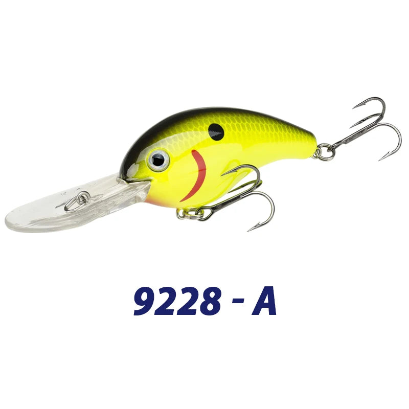 Crankbait Deeping Diving 65mm 20g Fishing Wobbler Floating Chubby Bass Pike Lure Fishing Equipment Artificial Bait Fish Pesca