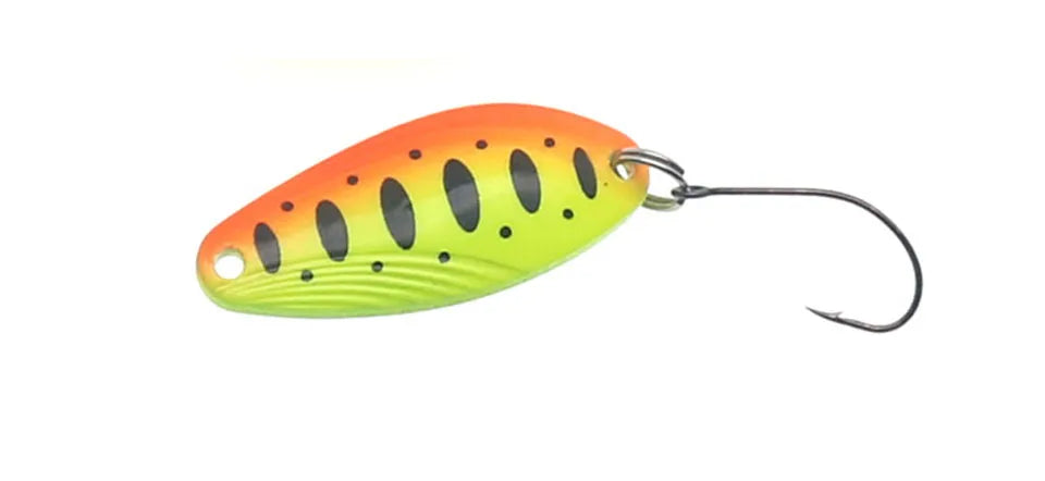 Metal Spoon Trout Fishing Lure 4.5g 33mm Single Hook Micro Wobbler Bait Artificial Casting Lures For Bass Perch