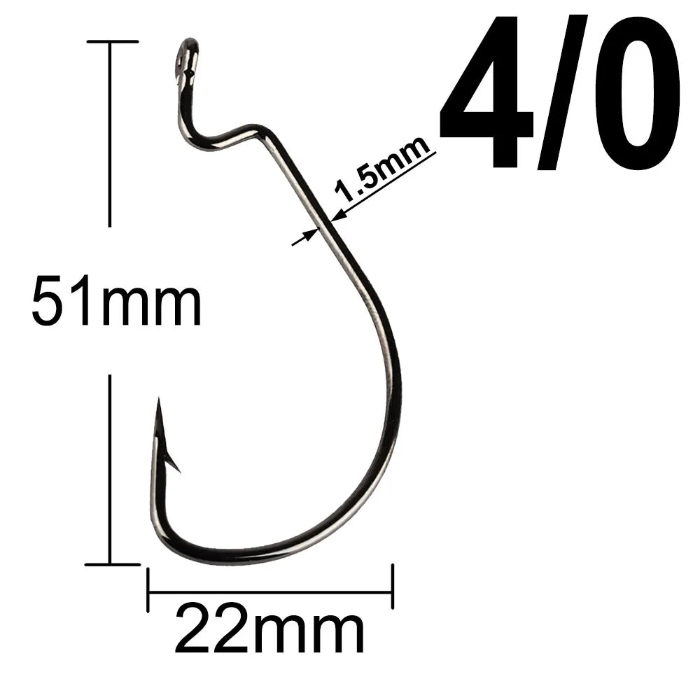 MERRYfishing Extra wide gap fishing hooks (25 pack)