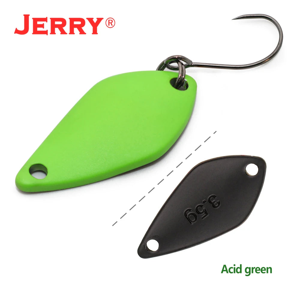 Jerry Aquarius High Quality Fishing Lures Artificial Bait Hard Bait Trout Spoons Metal Lures For Freshwater Fishing Single Hook