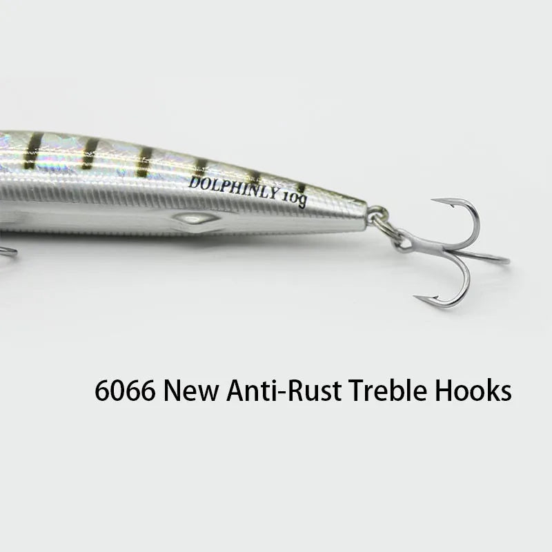 Shallow Diving Minnow Jerkbait - Floating Realistic Bionic Hard Bait for Bass, Trout & Walleye