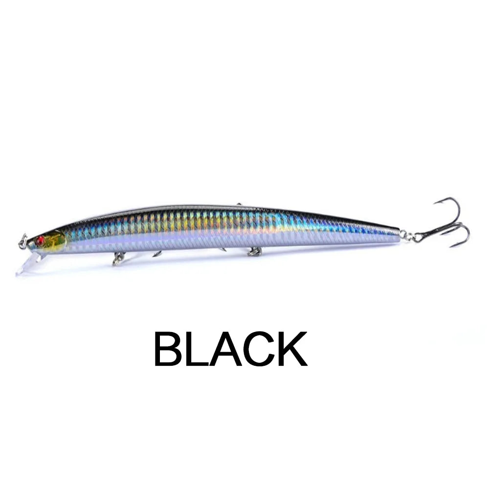 FLYSAND Fishing Lures Fishing Hard Bait Artificial Swimming Hard Baits Big Laser Minnow 18cm/7 inches 24g/.847 oz