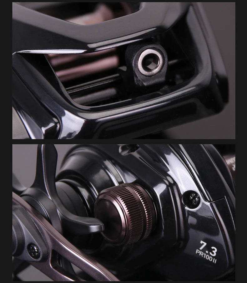 2025 NEW DAIWA PR100 Ⅱ Fishing Reel Baitcast Reel 3+1BB Gear Ratio 6.3/7.3:1 Max Drag 6kg Saltwater Reel 100/100L 100H/100HL