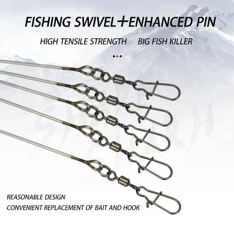 5 Arms Alabama Fishing Accessory for Bass Fishing with Barrel Swivels Bait Accessory