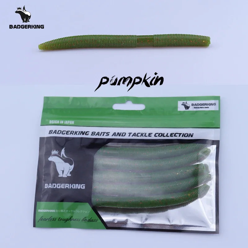 Length 14cm/5 inches Weight 11g/.38 Ounce Stick Bait Fishing Worm For Neko Rig, Wacky Rig, Weightless Rig, Weedless Rig Soft Silicone Gemany Material Tough Soft Plastic