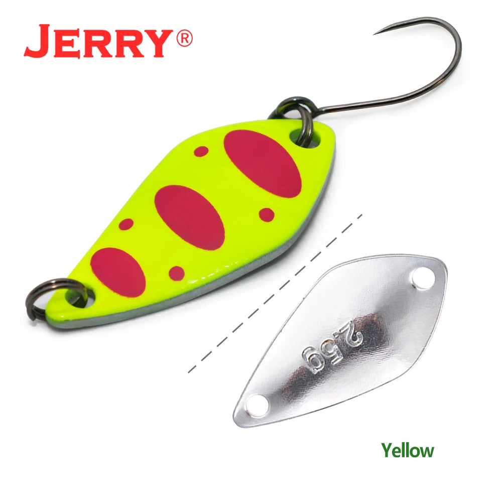Jerry Aquarius High Quality Fishing Lures Artificial Bait Hard Bait Trout Spoons Metal Lures For Freshwater Fishing Single Hook