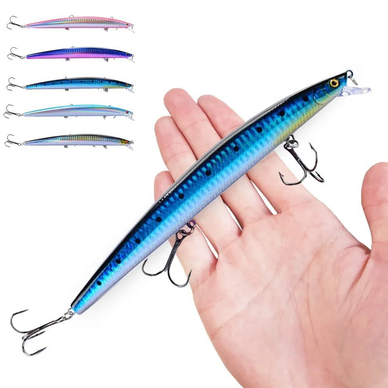 FLYSAND Fishing Lures Fishing Hard Bait Artificial Swimming Hard Baits Big Laser Minnow 18cm/7 inches 24g/.847 oz