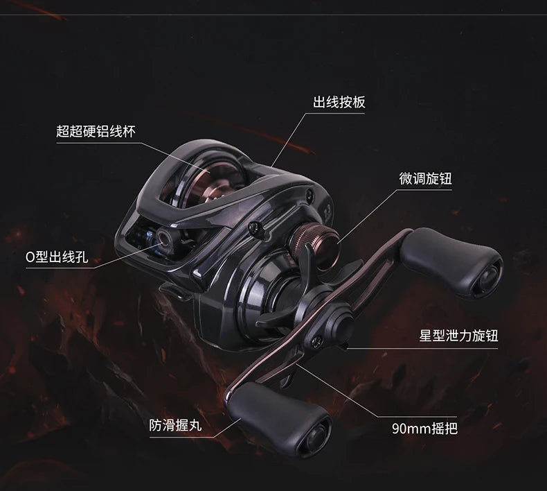 2025 NEW DAIWA PR100 Ⅱ Fishing Reel Baitcast Reel 3+1BB Gear Ratio 6.3/7.3:1 Max Drag 6kg Saltwater Reel 100/100L 100H/100HL