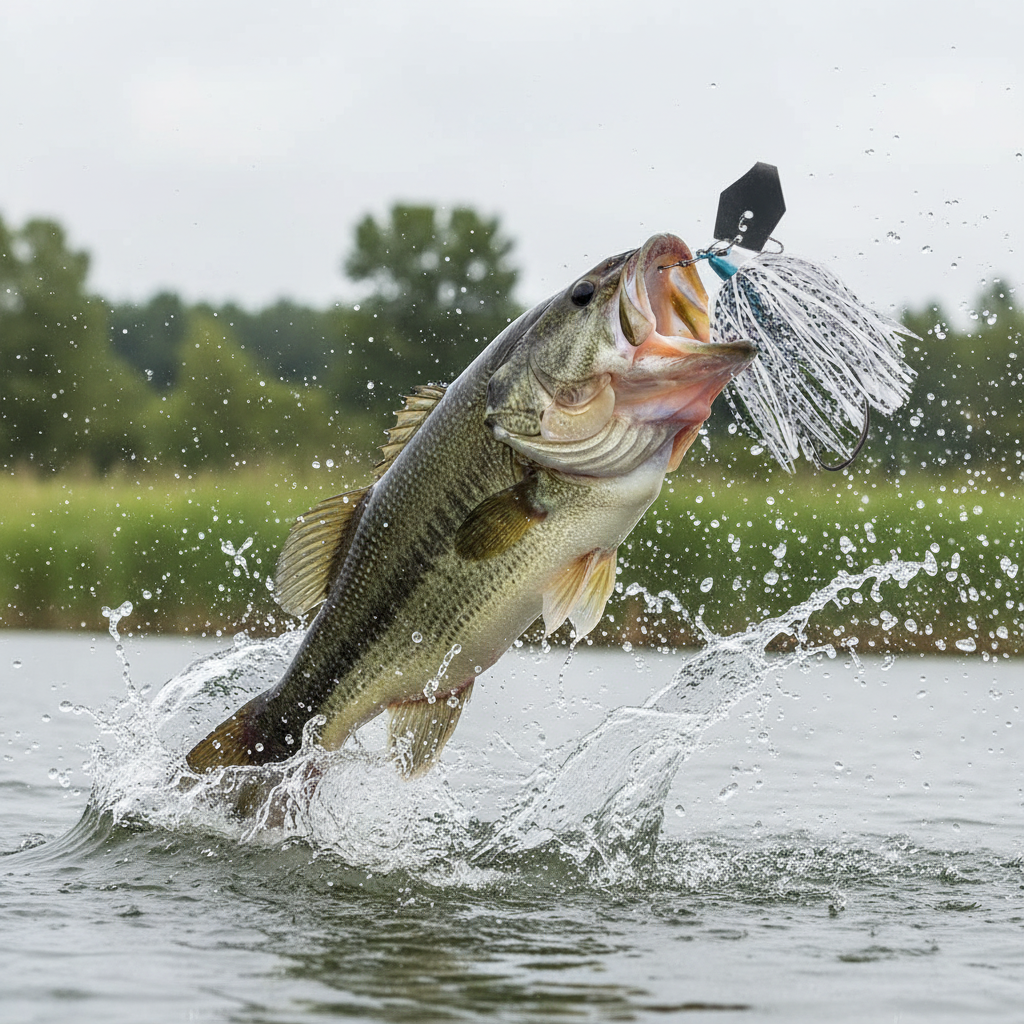 Chatterbait Fishing Lure Long Casting Trolling Bladed Jig Head Rubber Skirt Spinner Bait Artificial Bait for Bass Pike