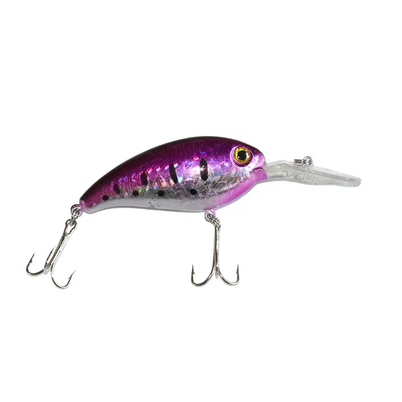 10cm 14.8g Deep Diving Crankbait Set 5 Colors Hard Lures Diving Bait Rattling Beads 8# Treble Hooks Bass Pike Fishing Wobbler