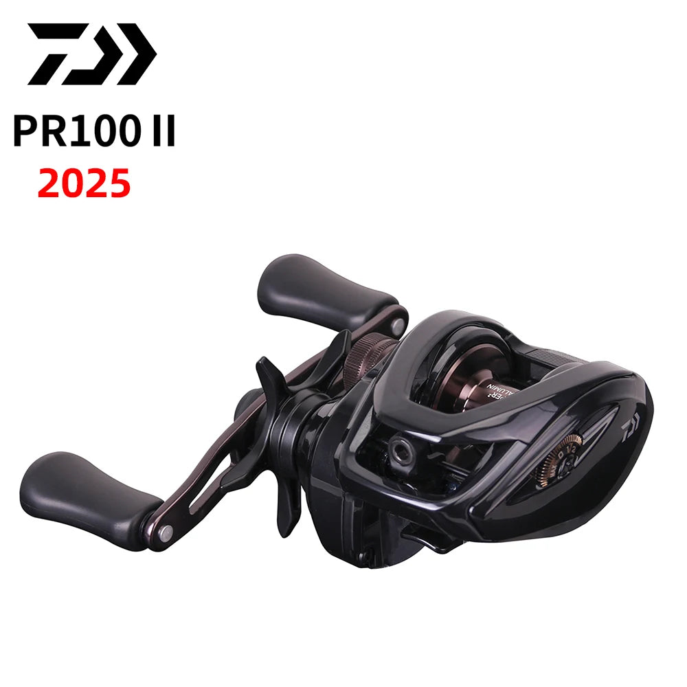 2025 NEW DAIWA PR100 Ⅱ Fishing Reel Baitcast Reel 3+1BB Gear Ratio 6.3/7.3:1 Max Drag 6kg Saltwater Reel 100/100L 100H/100HL