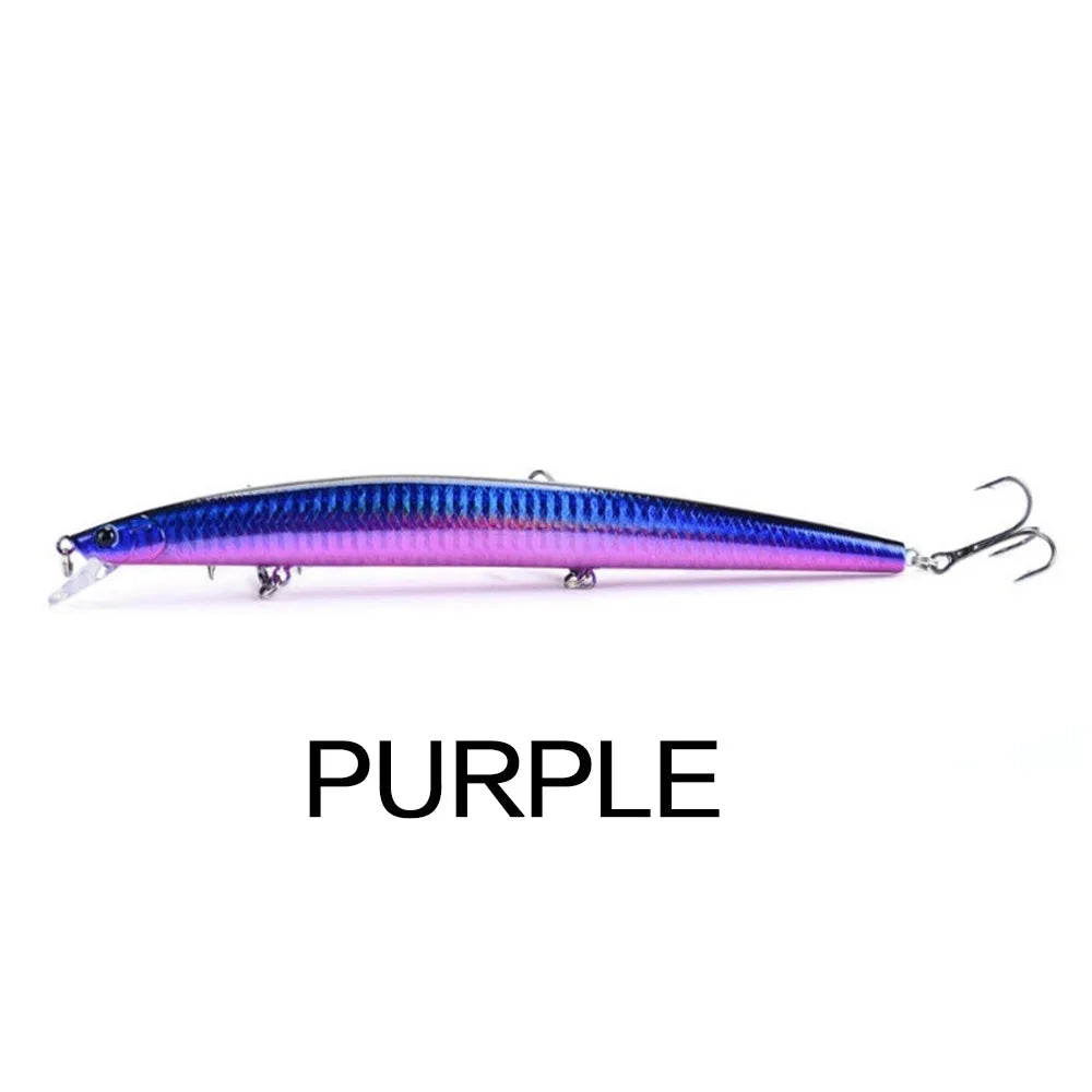 FLYSAND Fishing Lures Fishing Hard Bait Artificial Swimming Hard Baits Big Laser Minnow 18cm/7 inches 24g/.847 oz