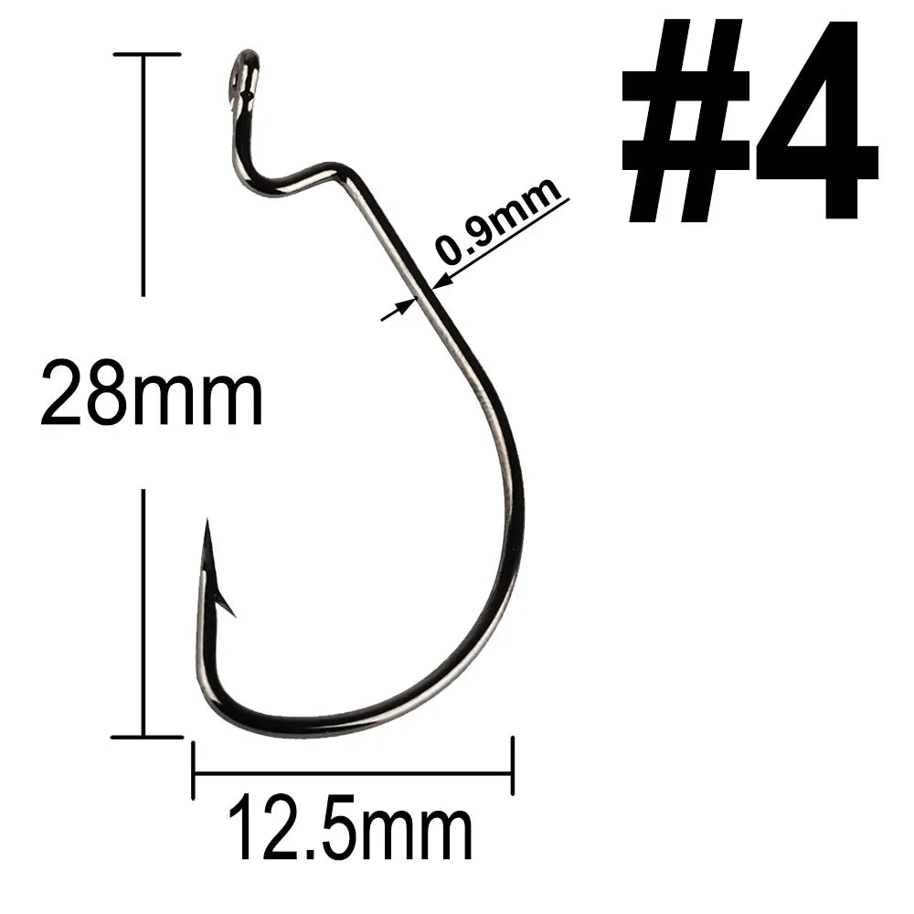 MERRYfishing Extra wide gap fishing hooks (25 pack)