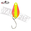 WALK FISH 1PCS 2g/25mm Metal Trout Spoon Bait Fishing Lure Hard Bait Lures With Single Hook Trout Perch Chub Salmon