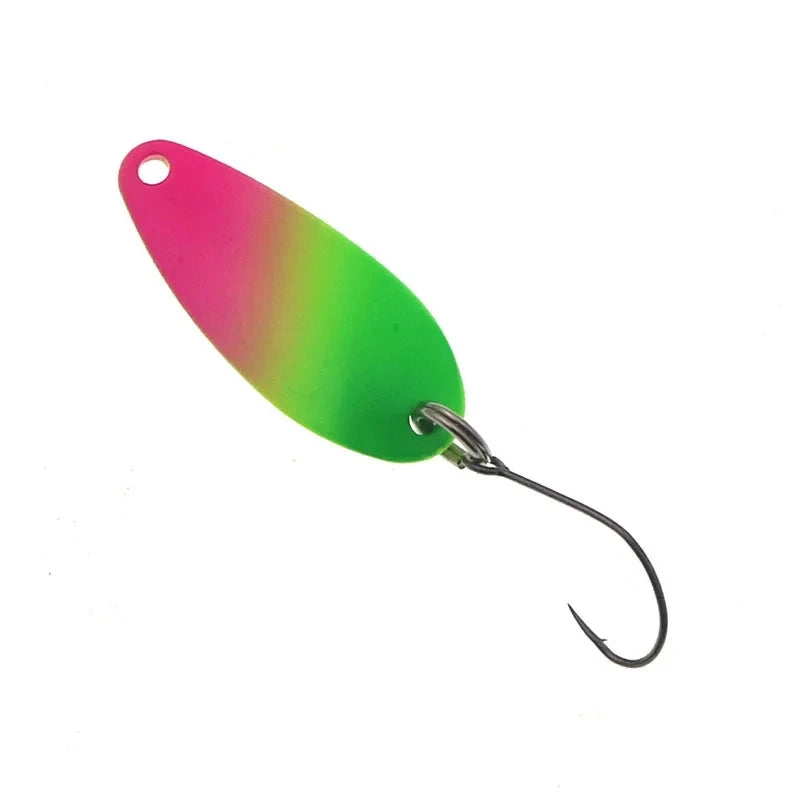 Trout Spoon Bait 3Pcs/Set 2g 28mm Metal Fishing Lure With Single Hook Hard Bait Lures Trout Perch Chub Salmon