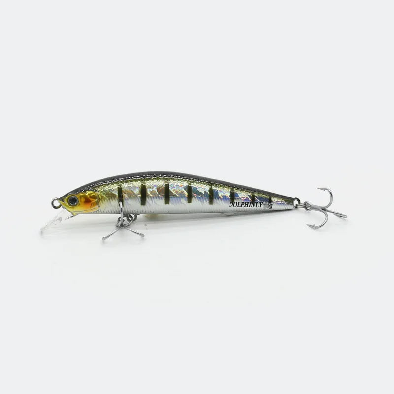 Shallow Diving Minnow Jerkbait - Floating Realistic Bionic Hard Bait for Bass, Trout & Walleye
