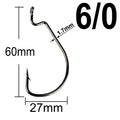 MERRYfishing Extra wide gap fishing hooks (25 pack)