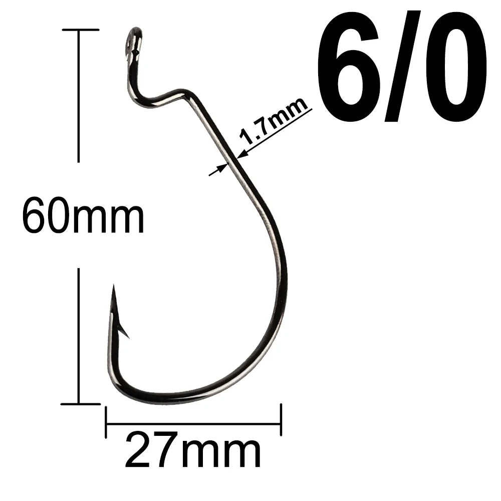 MERRYfishing Extra wide gap fishing hooks (25 pack)