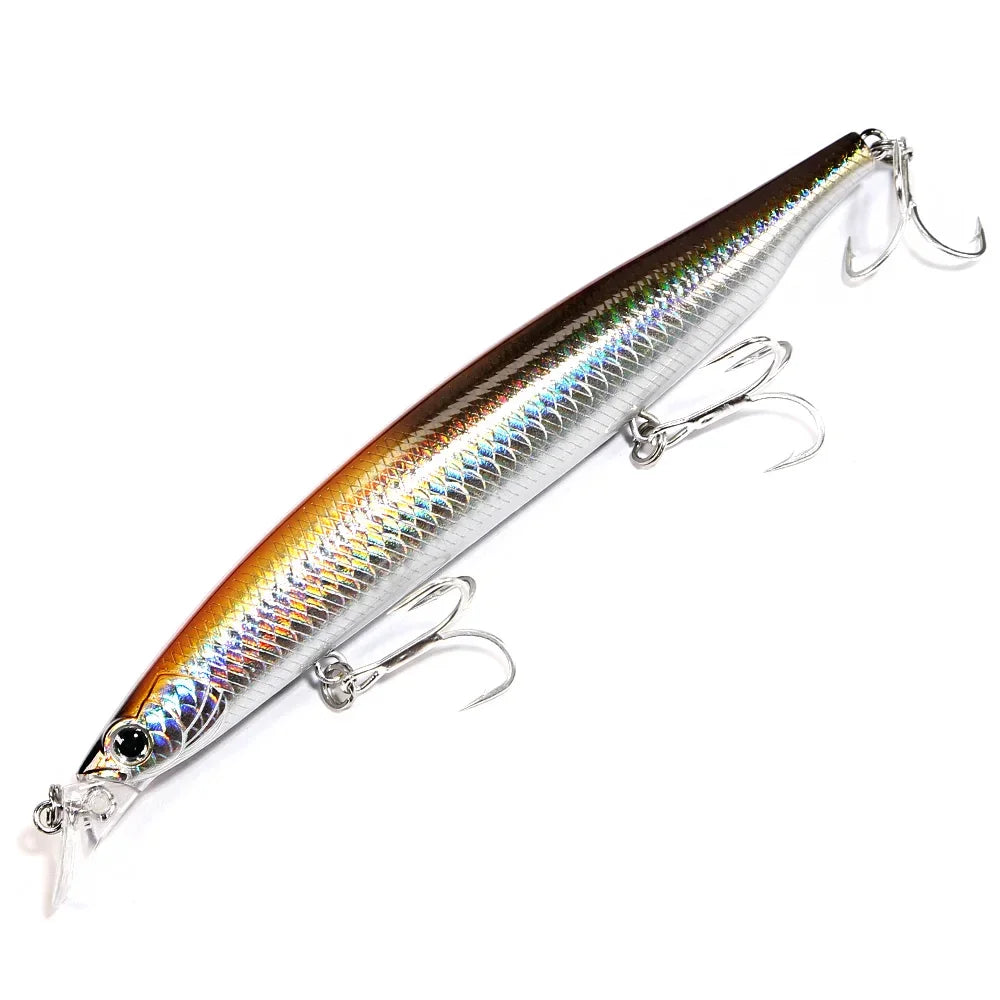 B&U Floating Minnow Fishing Lures Saltwater/Freshwater Long Casting Artificial Bait Jerkbait