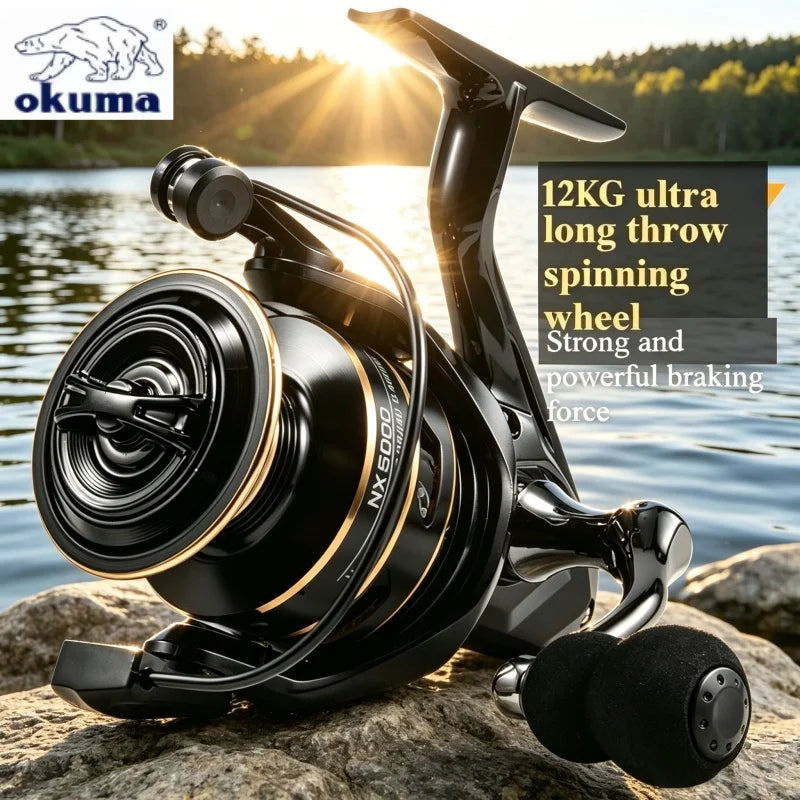 Okmua Rotating Fishing Reel, Maximum Towing Ultra Light Accessory, Surfing, Jumping, Saltwater, Fishing Wheel