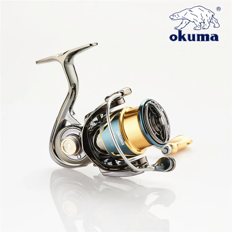 Okuma All Metal Fishing Reel 12+1BB15KG Max Drag Anti Seawater Rotating Reel 1000-5000