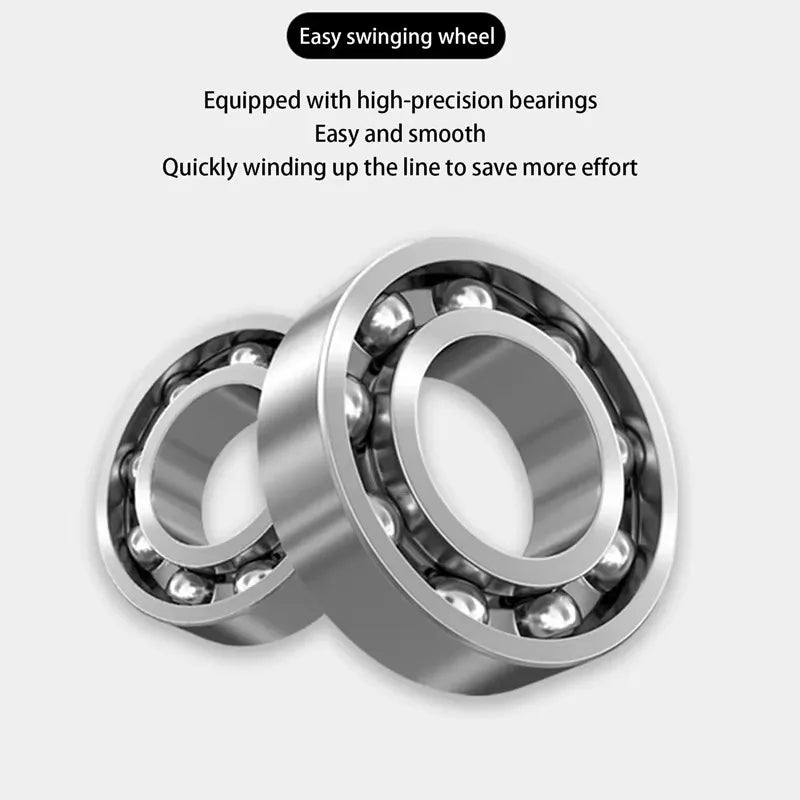 Okuma High Speed 5.2:1 Fishing Spinning Reel Anti-Corrosion Casting Reel Saltwater Freshwater 10KG Front and Rear Drag Reel