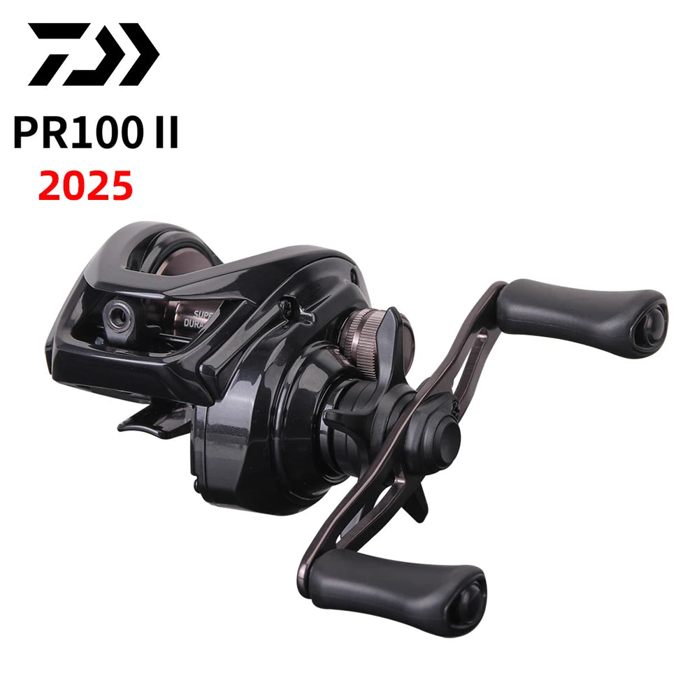 2025 NEW DAIWA PR100 Ⅱ Fishing Reel Baitcast Reel 3+1BB Gear Ratio 6.3/7.3:1 Max Drag 6kg Saltwater Reel 100/100L 100H/100HL