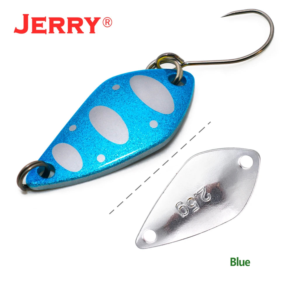 Jerry Aquarius High Quality Fishing Lures Artificial Bait Hard Bait Trout Spoons Metal Lures For Freshwater Fishing Single Hook