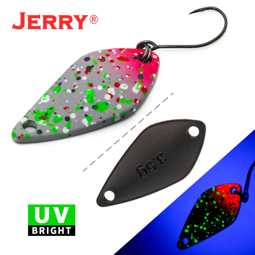 Jerry Aquarius High Quality Fishing Lures Artificial Bait Hard Bait Trout Spoons Metal Lures For Freshwater Fishing Single Hook