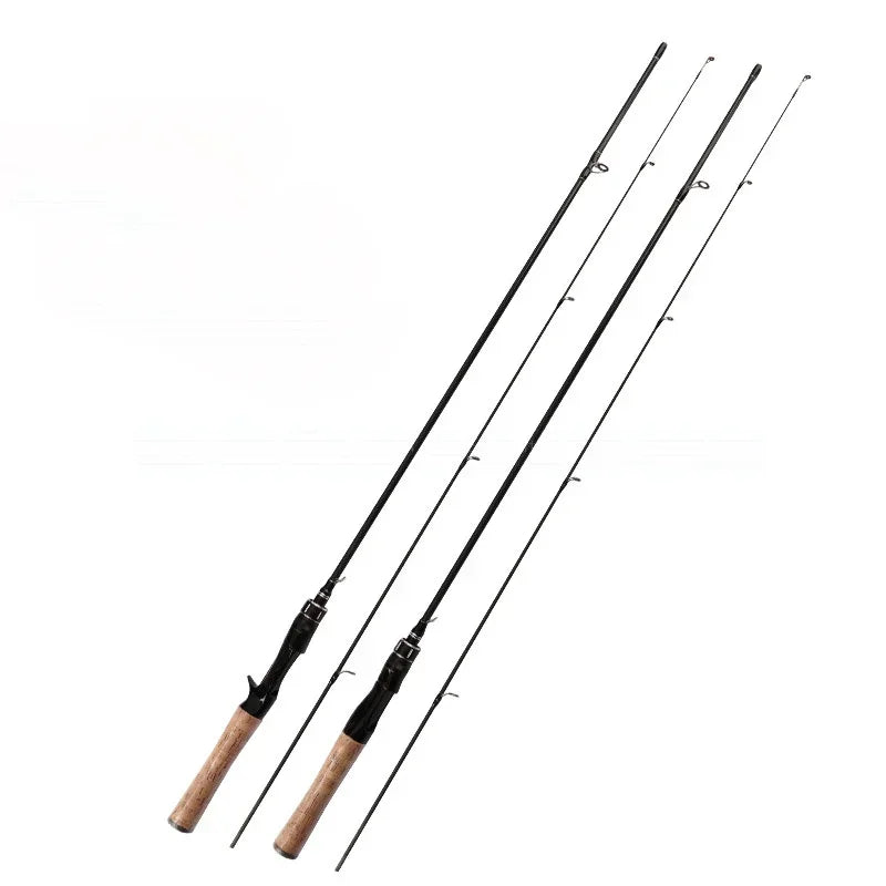 2 Sections Spinning Casting Rod for Jigging Bass Trout 1.8m 1.68m Fishing Rods Solid UL Tip Lure 0.5g-8g Slow Action Ultralight