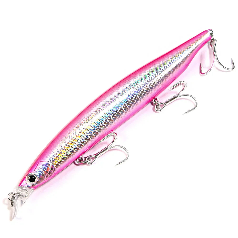 B&U Floating Minnow Fishing Lures Saltwater/Freshwater Long Casting Artificial Bait Jerkbait