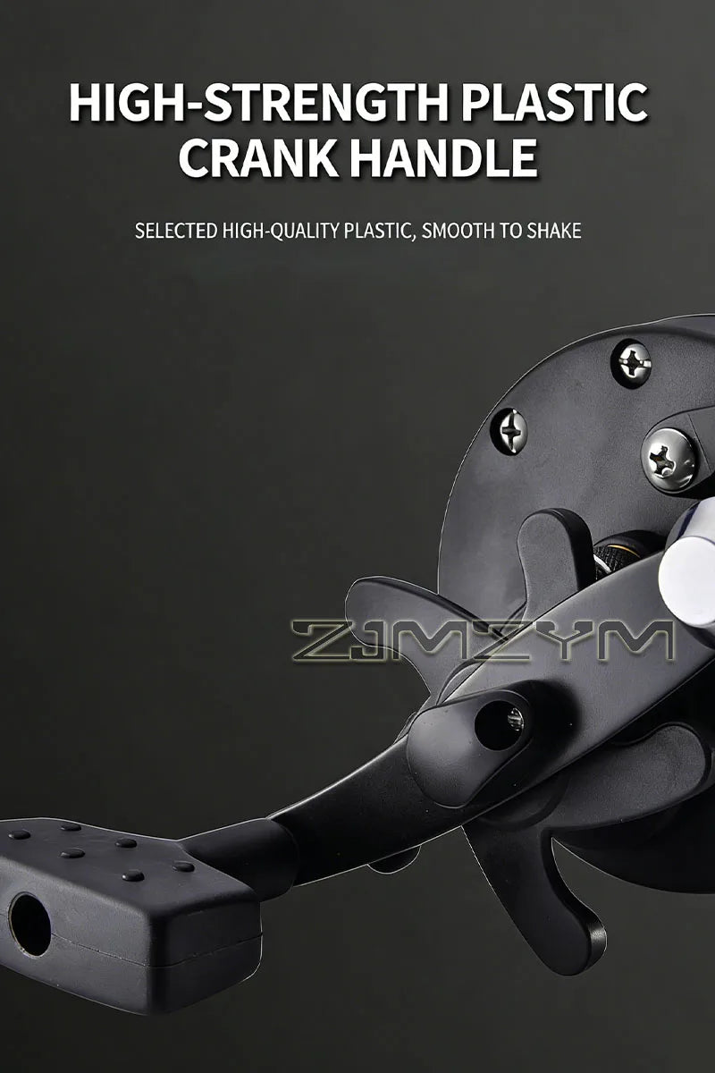 Sea Fishing Drum Reel Full Metal Head, Visual Fish Finder Boat Fishing Reel with Powerful Drag System