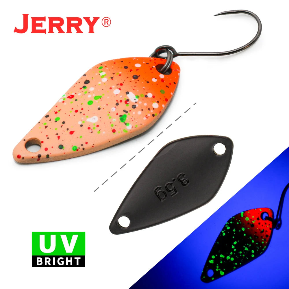 Jerry Aquarius High Quality Fishing Lures Artificial Bait Hard Bait Trout Spoons Metal Lures For Freshwater Fishing Single Hook