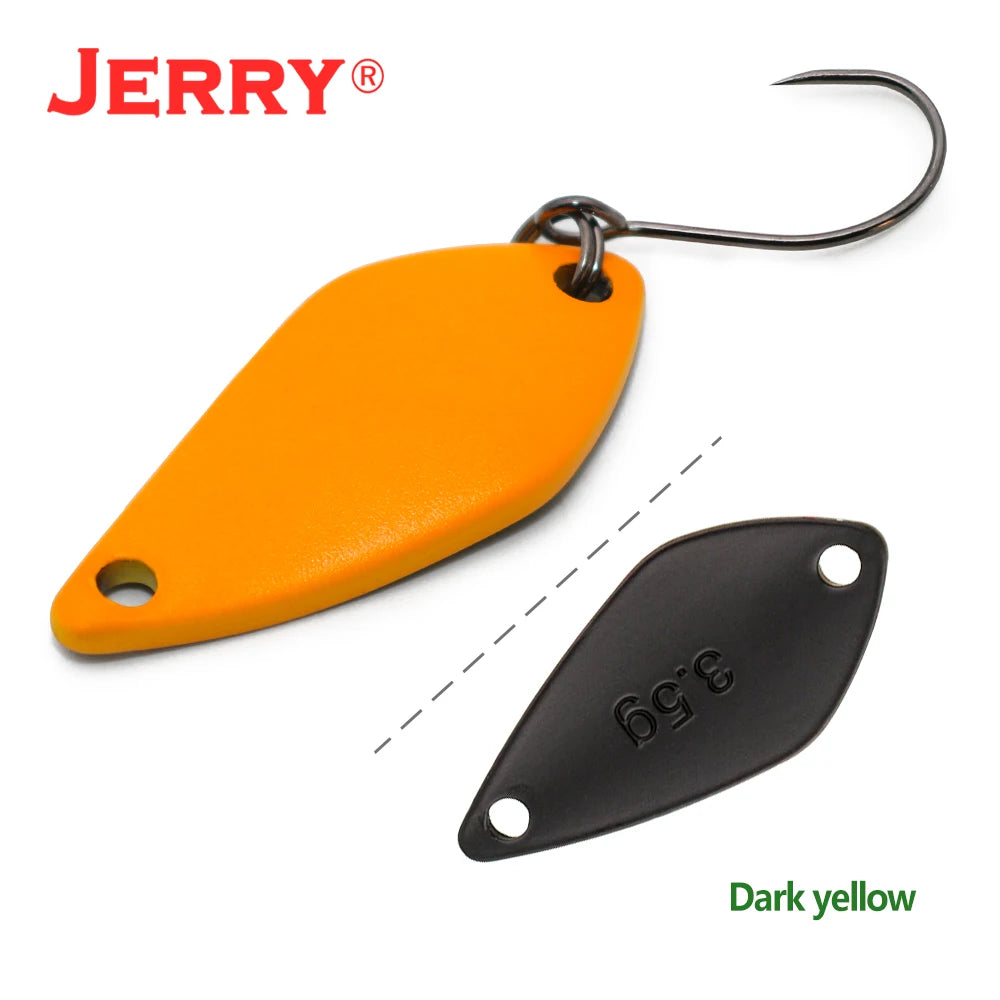 Jerry Aquarius High Quality Fishing Lures Artificial Bait Hard Bait Trout Spoons Metal Lures For Freshwater Fishing Single Hook