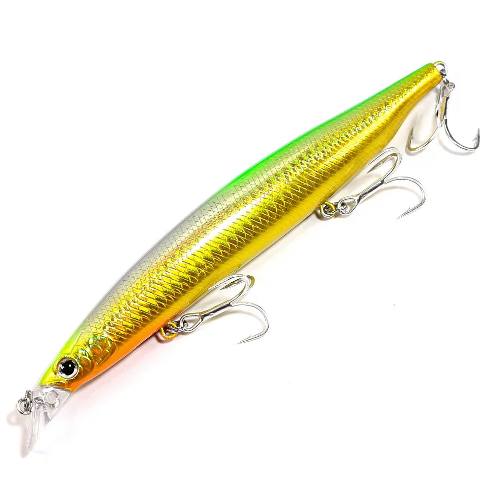 B&U Floating Minnow Fishing Lures Saltwater/Freshwater Long Casting Artificial Bait Jerkbait