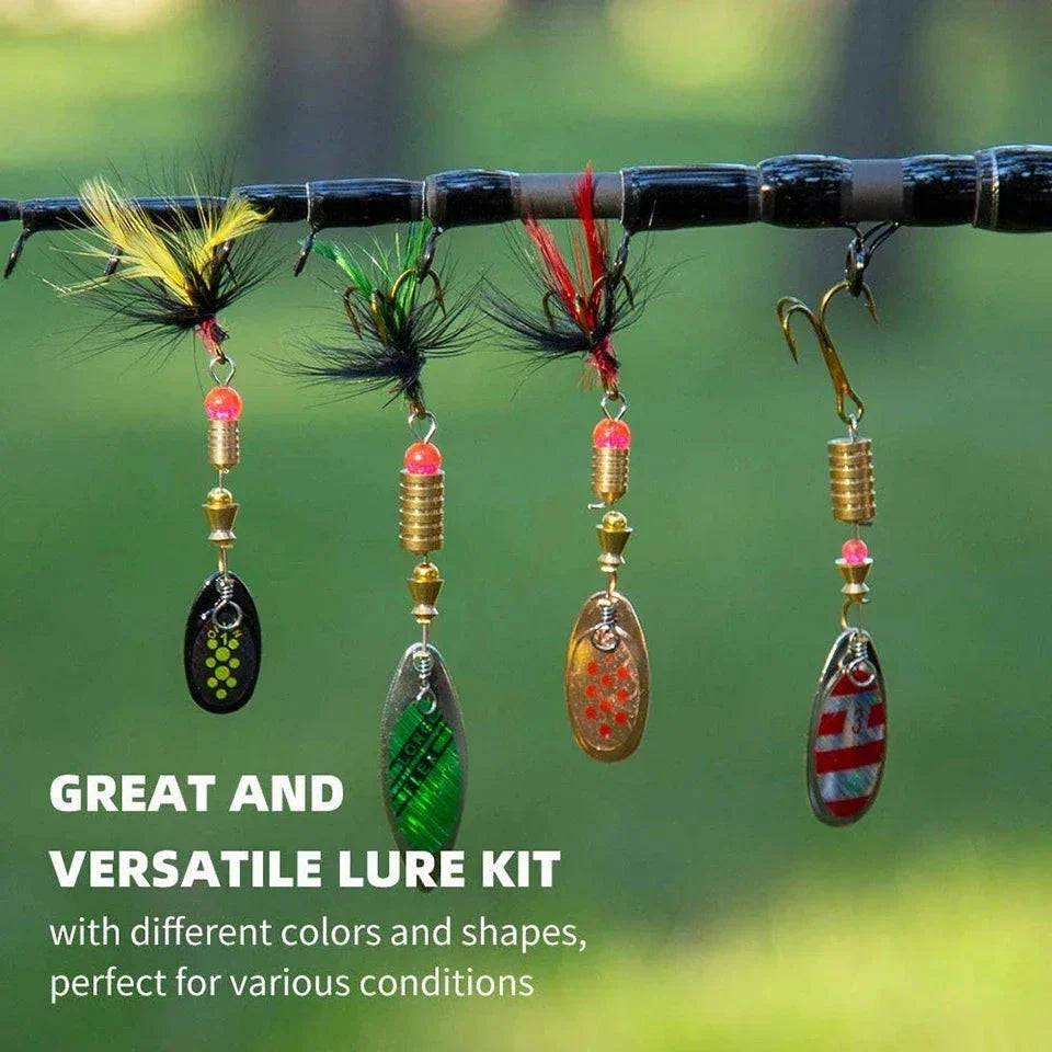 Metal Spinner Lure Set (10pcs) – 2–8g Fishing Spinners for Pike, Bass, Trout