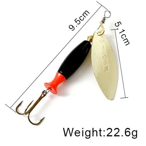 FISH KING Metal Spinner Lure | Long Cast Bait for Bass, Trout