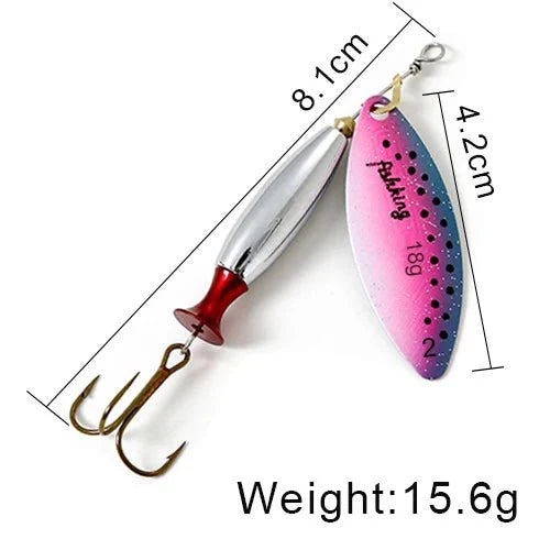 FISH KING Metal Spinner Lure | Long Cast Bait for Bass, Trout